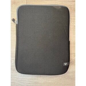 Black Padded Tablet Sleeve Case 10 x 8 Neoprene Zipper Cover
